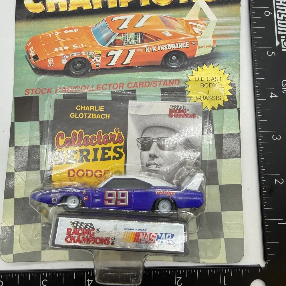 Racing Champions packaging shows
